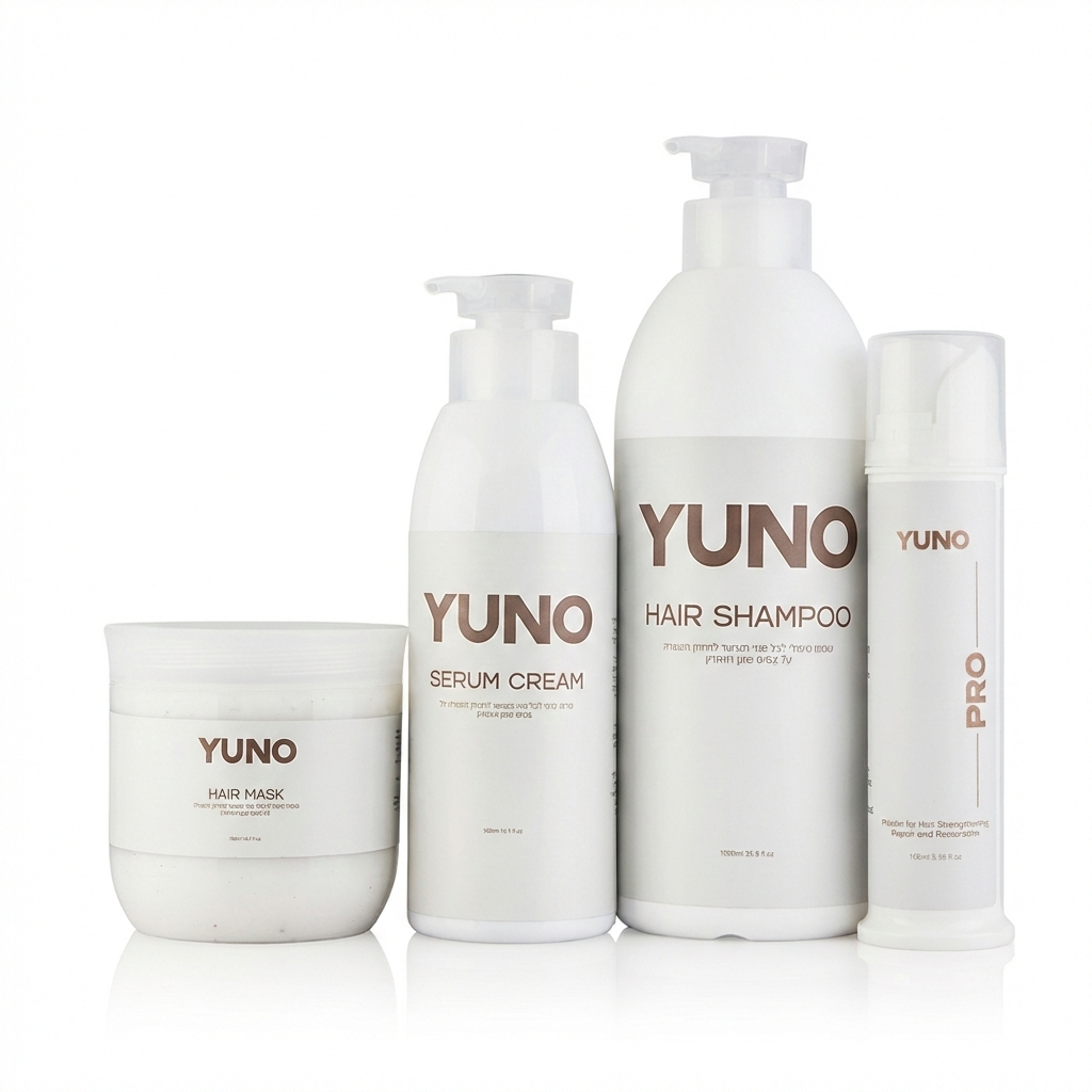 ערכת שיקום YUNO  שמפו מסכה סרום קרם וחלבון פרוטאין