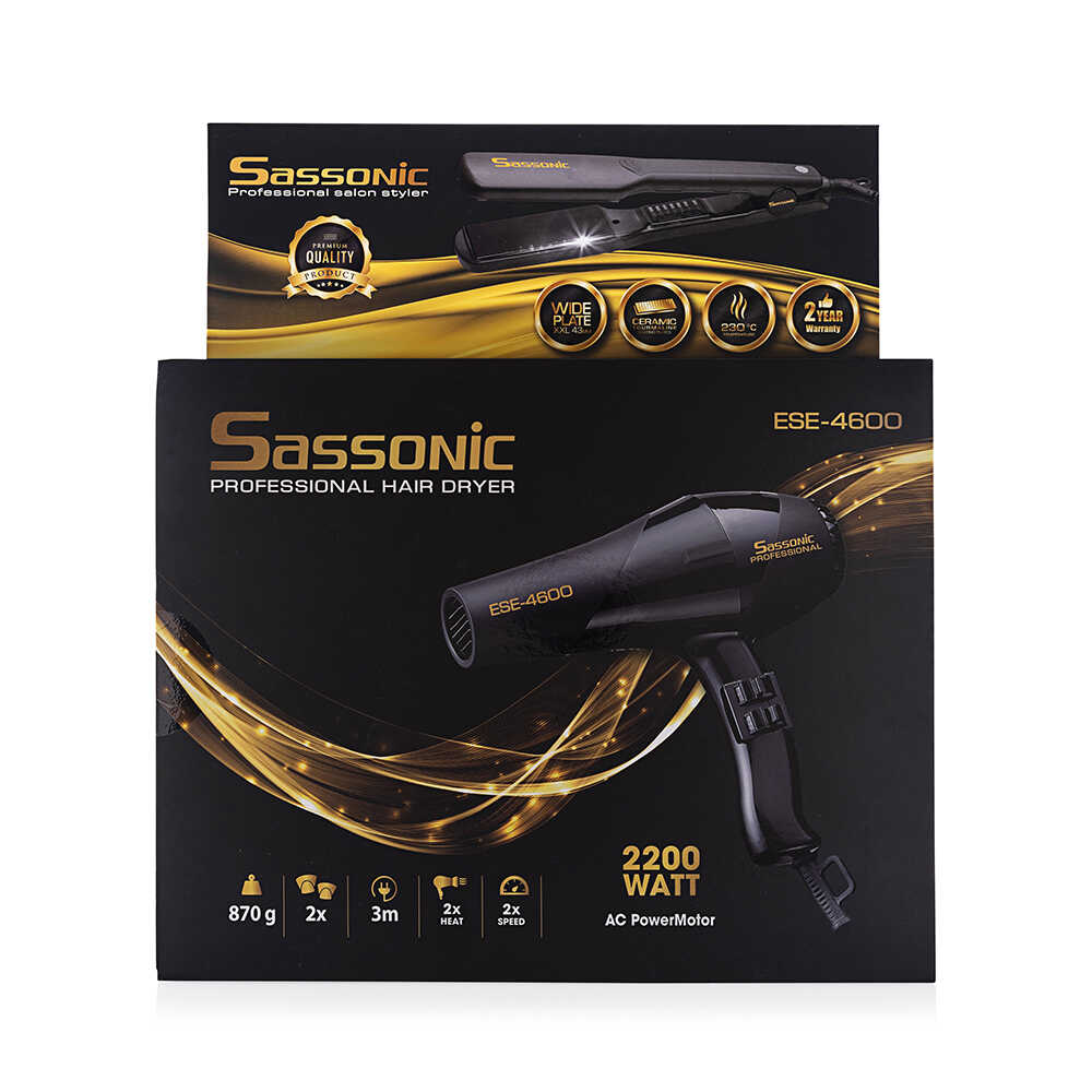 מחליק + מייבש שיער Sassonic