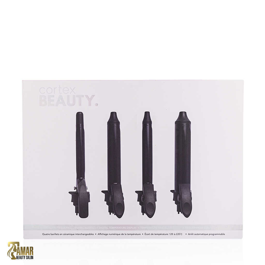 מסלסל שיער קרמי 4 ראשים מתחלפים – Cortex Beauty 4 in 1 Ceramic Curling Set