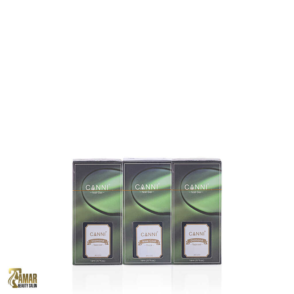 סט בייס טיק – ראבר בייס קאני 16 מ&quot;ל CANNI ו- טופ יהלום קאני 16 מ&quot;ל – CANNI